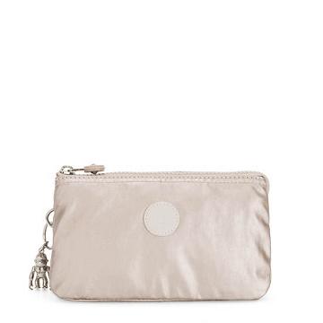 Kipling Creativity Large Metallic Pouch Väska Rosa | SE 1131AH